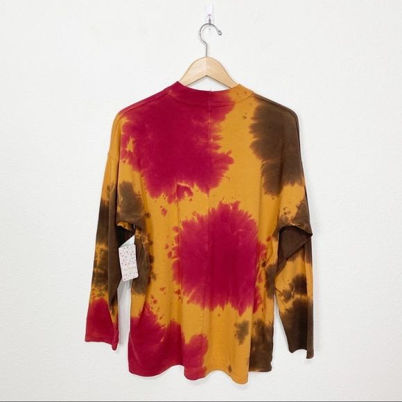 ✨Free People✨Tie Dyed Long Sleeves Tee🍁 - Picture 3 of 10